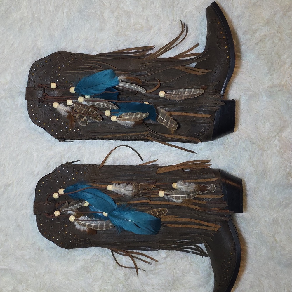 Fringe Western Boots